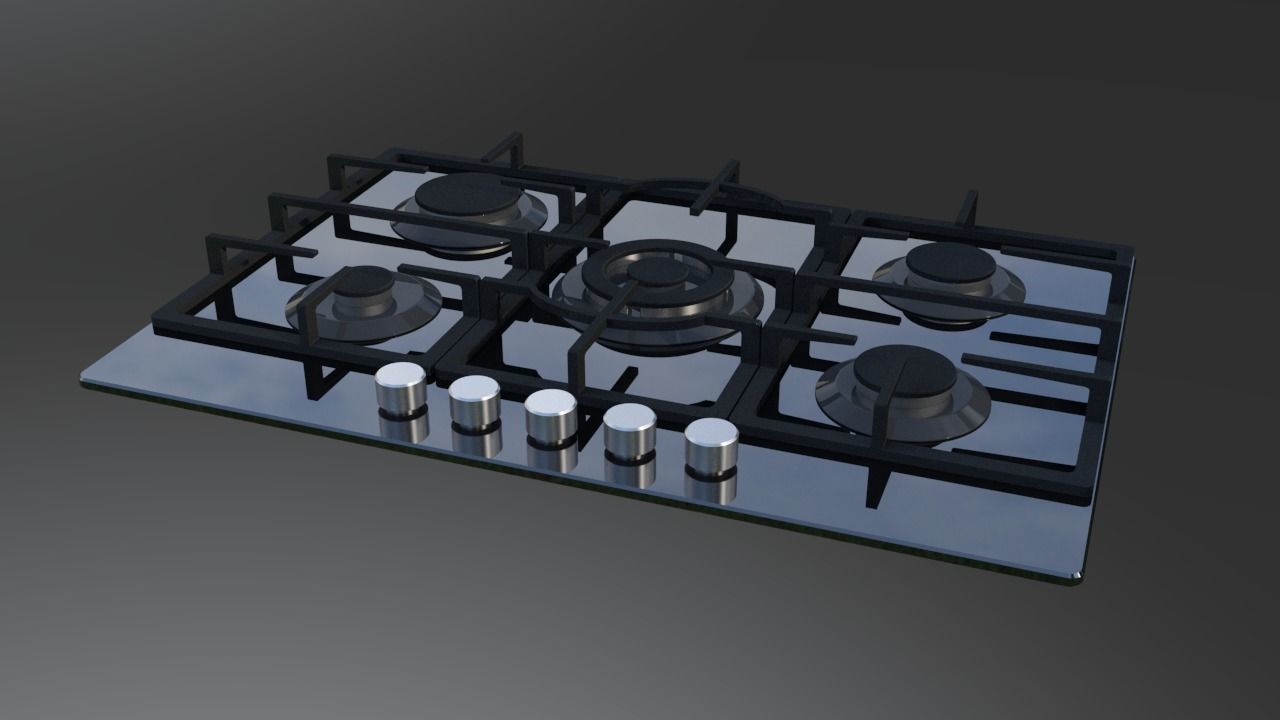 Cooktop Gas GE 3D model