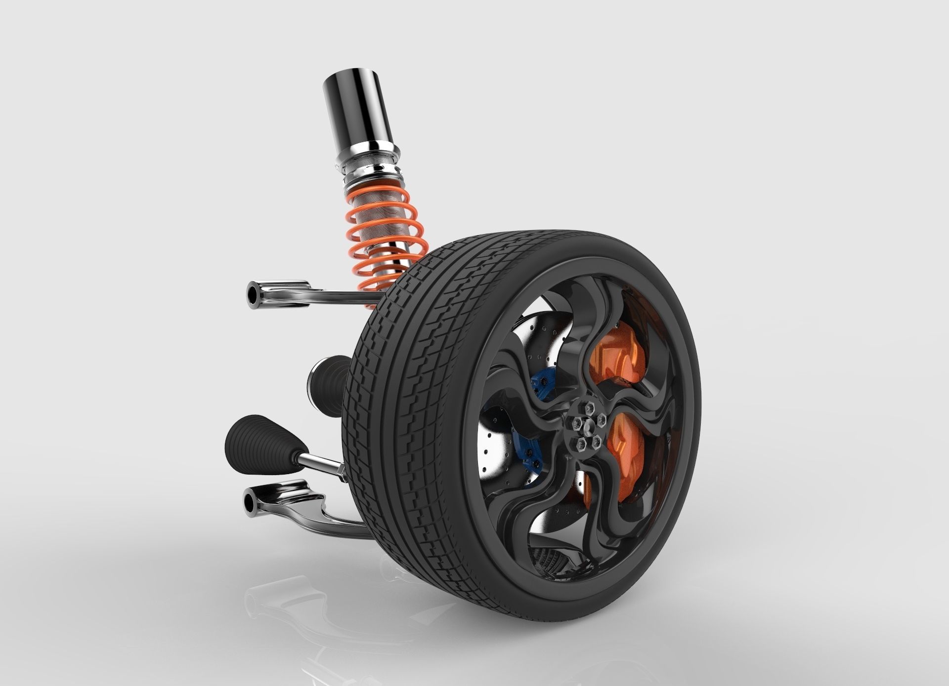 Suspension car wheel