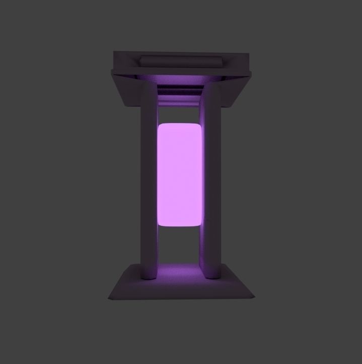 Emitting Sci Fi Lamp 02 3d Cgtrader Emitting Sci Fi Lamp 02 3d Model Obj 3ds Fbx Stl Blend Dae 1