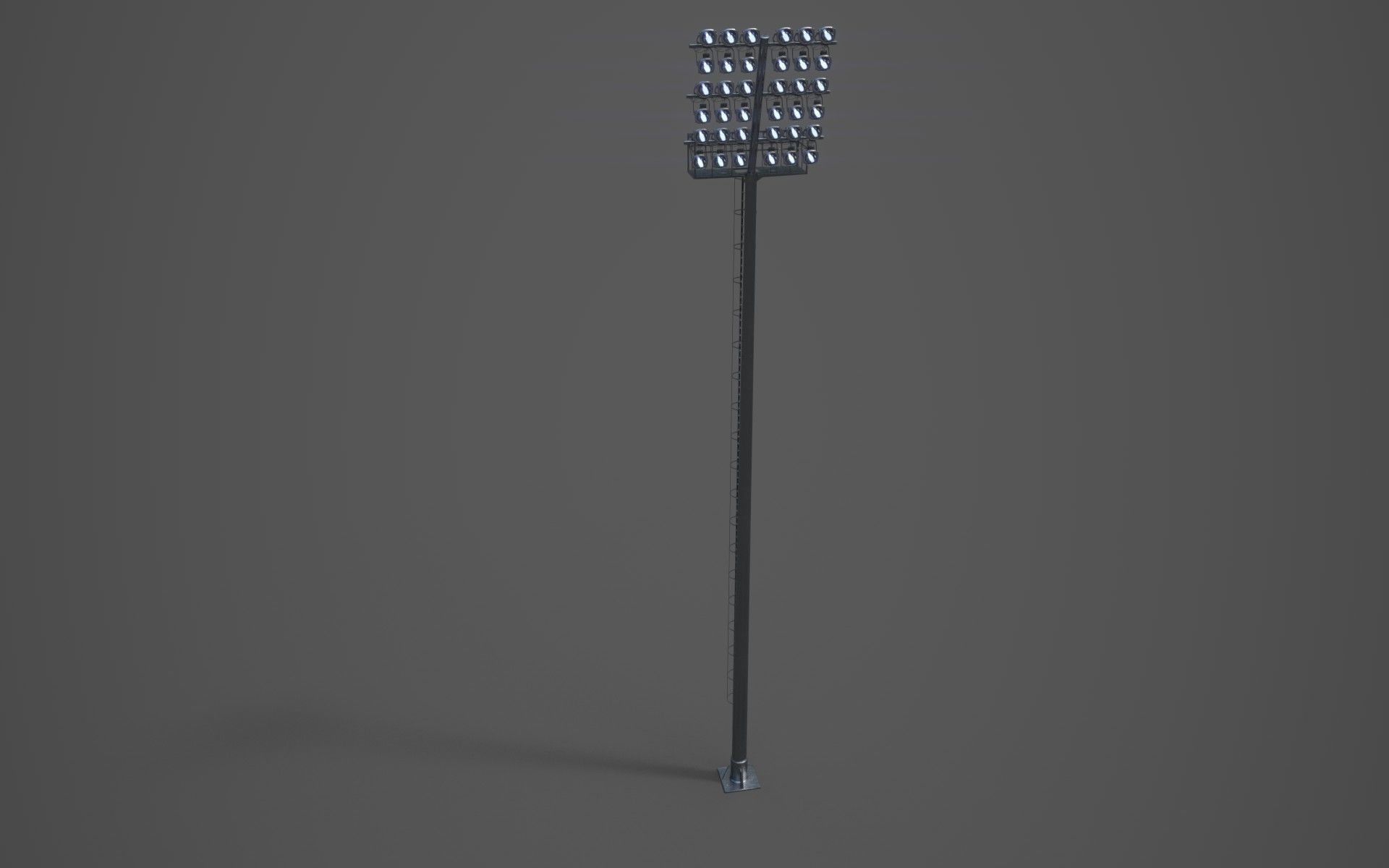 High poly arena light pole stadium 3D model CGTrader
