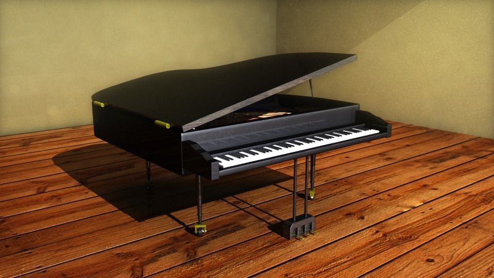 Grand Piano 3D model