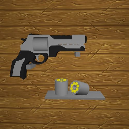 3D model Low Poly Python Pistol VR / AR / low-poly | CGTrader