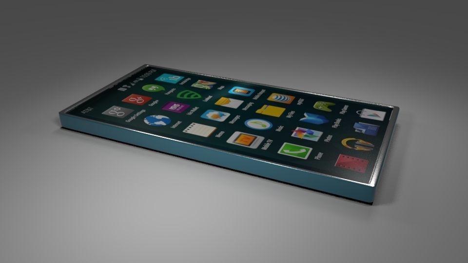 ZTech SmartPhone Low-poly 3D model