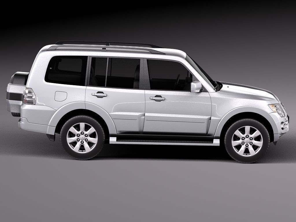 Mitsubishi Pajero Montero 2015 3D Model MAX OBJ 3DS FBX C4D LWO LW LWS
