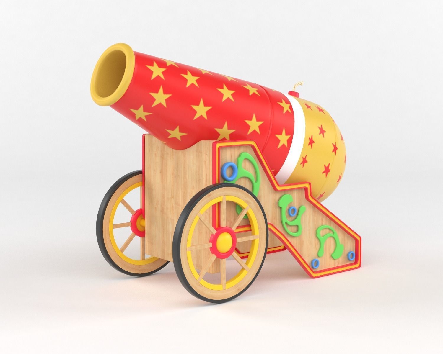 Circus Cannon 3D model