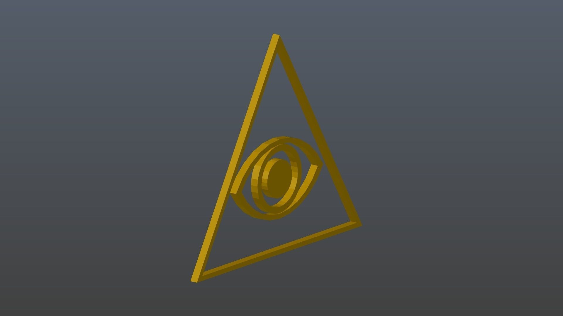 3D model Low poly Eye in Triangle VR / AR / low-poly | CGTrader