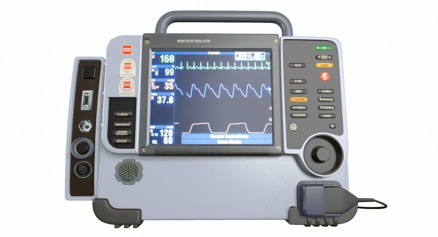 Defibrillator Medical 3D model CGTrader