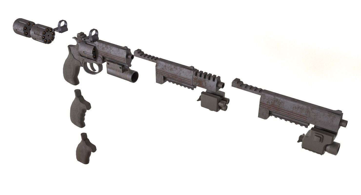 3D model Handgun MP-412 VR / AR / low-poly | CGTrader