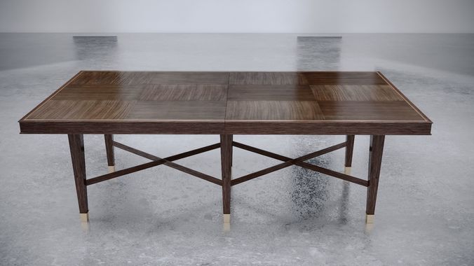 Baker Furniture Larchmont Dining Table Cgtrader