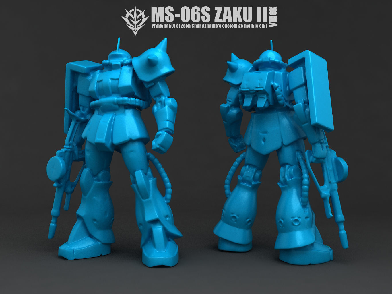 MS-06S ZAKU II MODEL 3D model | CGTrader