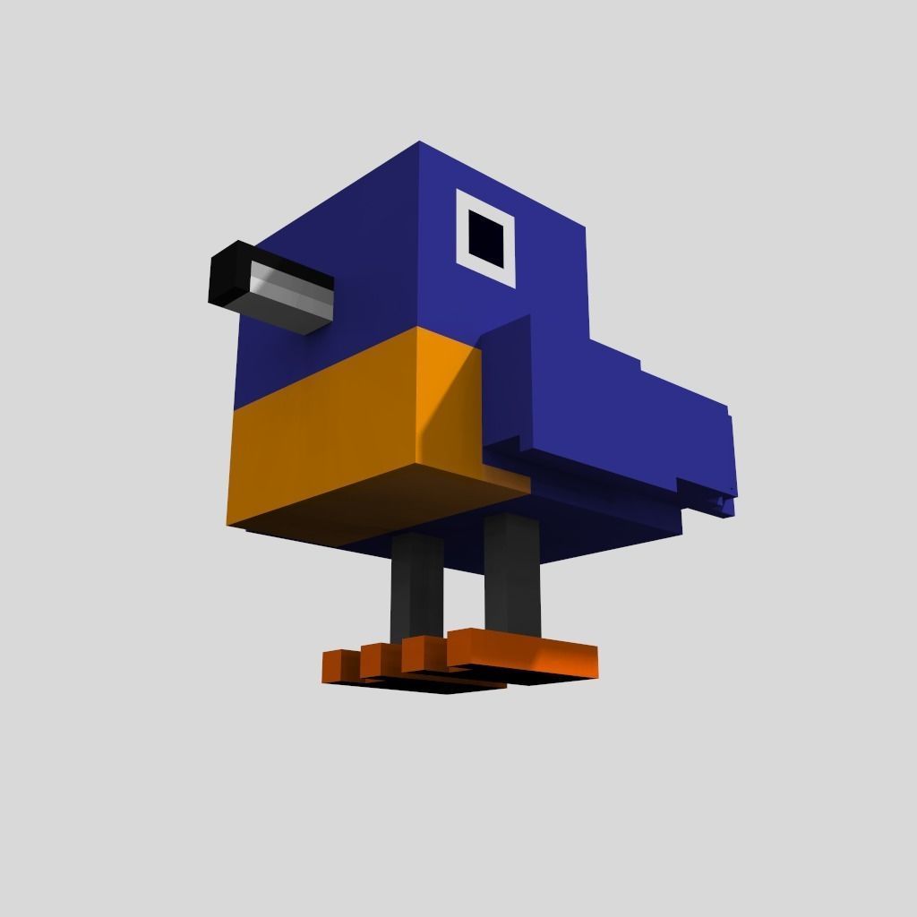 Voxel Chogui Low-poly 3D model