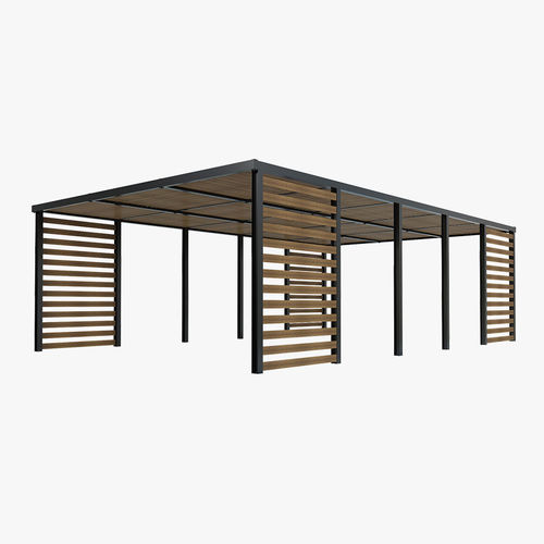 Wood Patio Sunshade Cgtrader