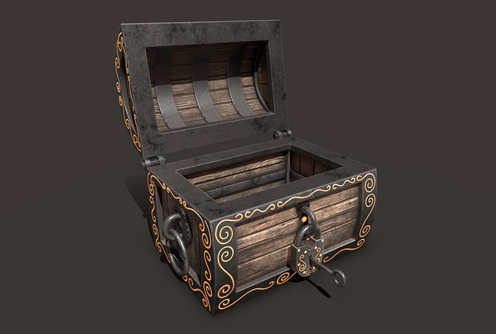 3D model magic chest VR / AR / low-poly | CGTrader