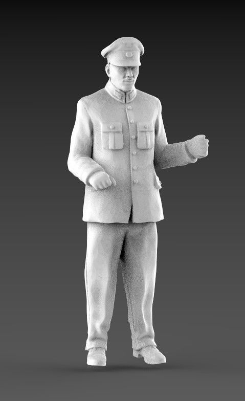 man controller conductor 3d model