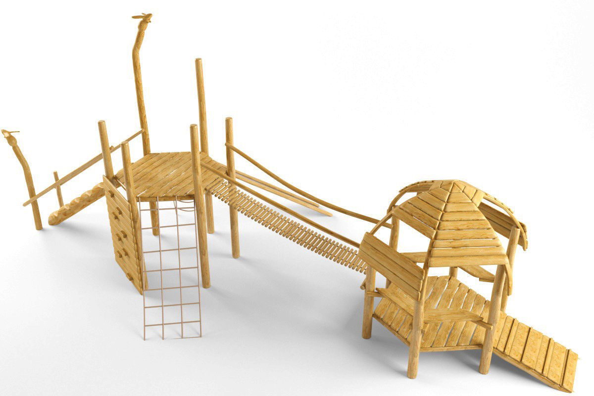 Wooden playground