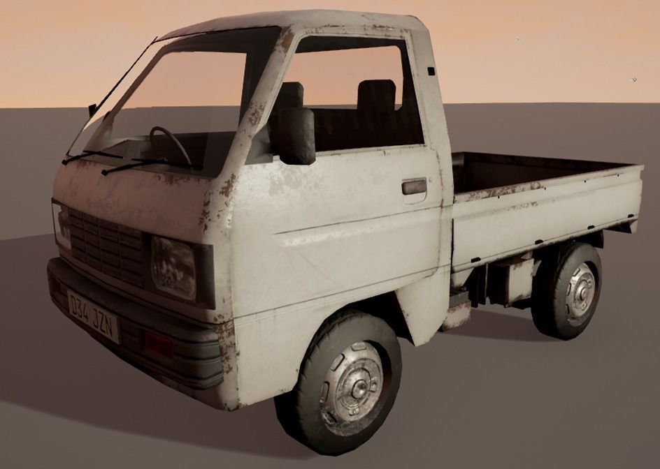 Low poly van