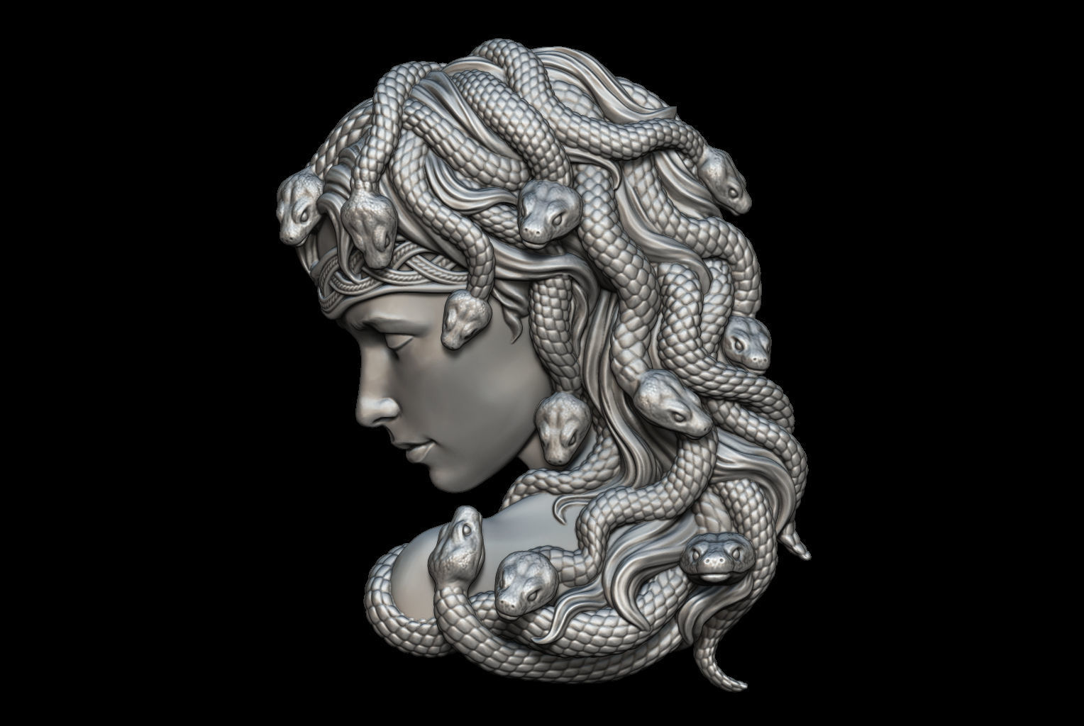 Medusa Bas-Relief