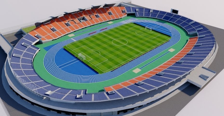 3D asset Komazawa Olympic Park Stadium Tokyo CGTrader