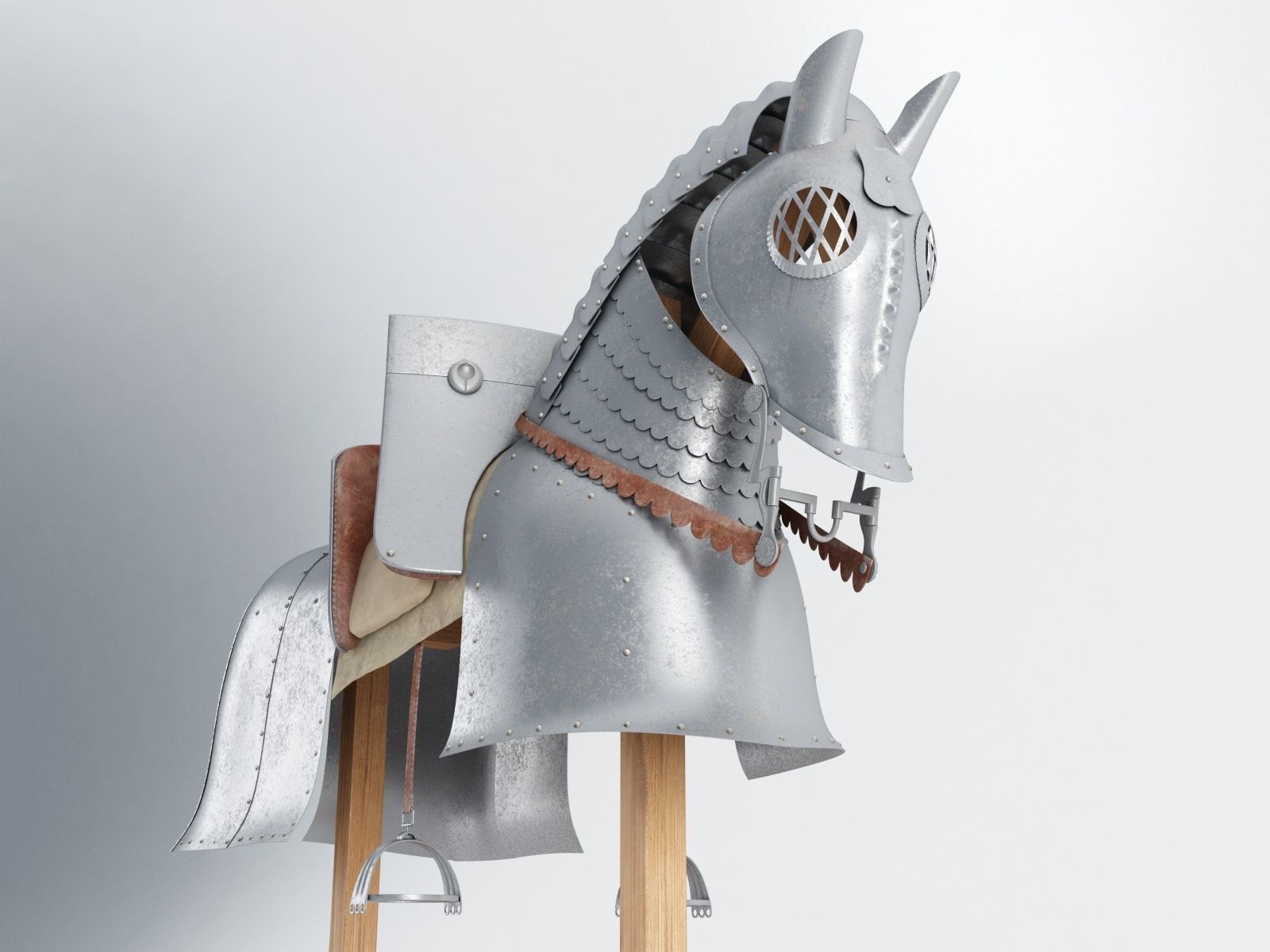 Horse Armor 03 3D model CGTrader