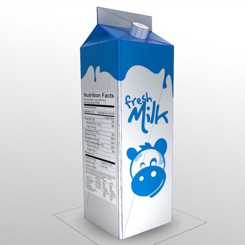 miscellaneous milk carton 3d