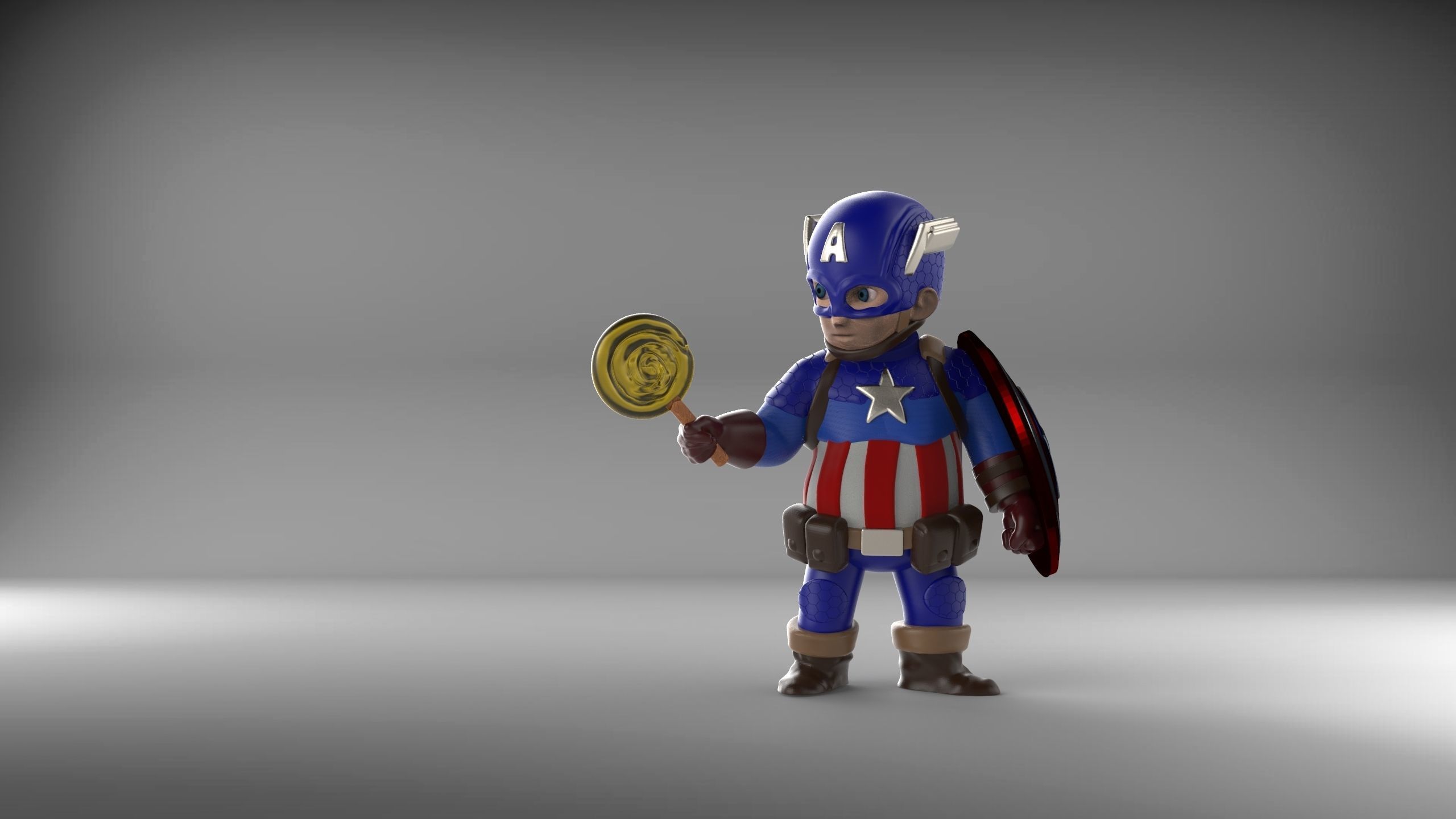 Chubby Captain America