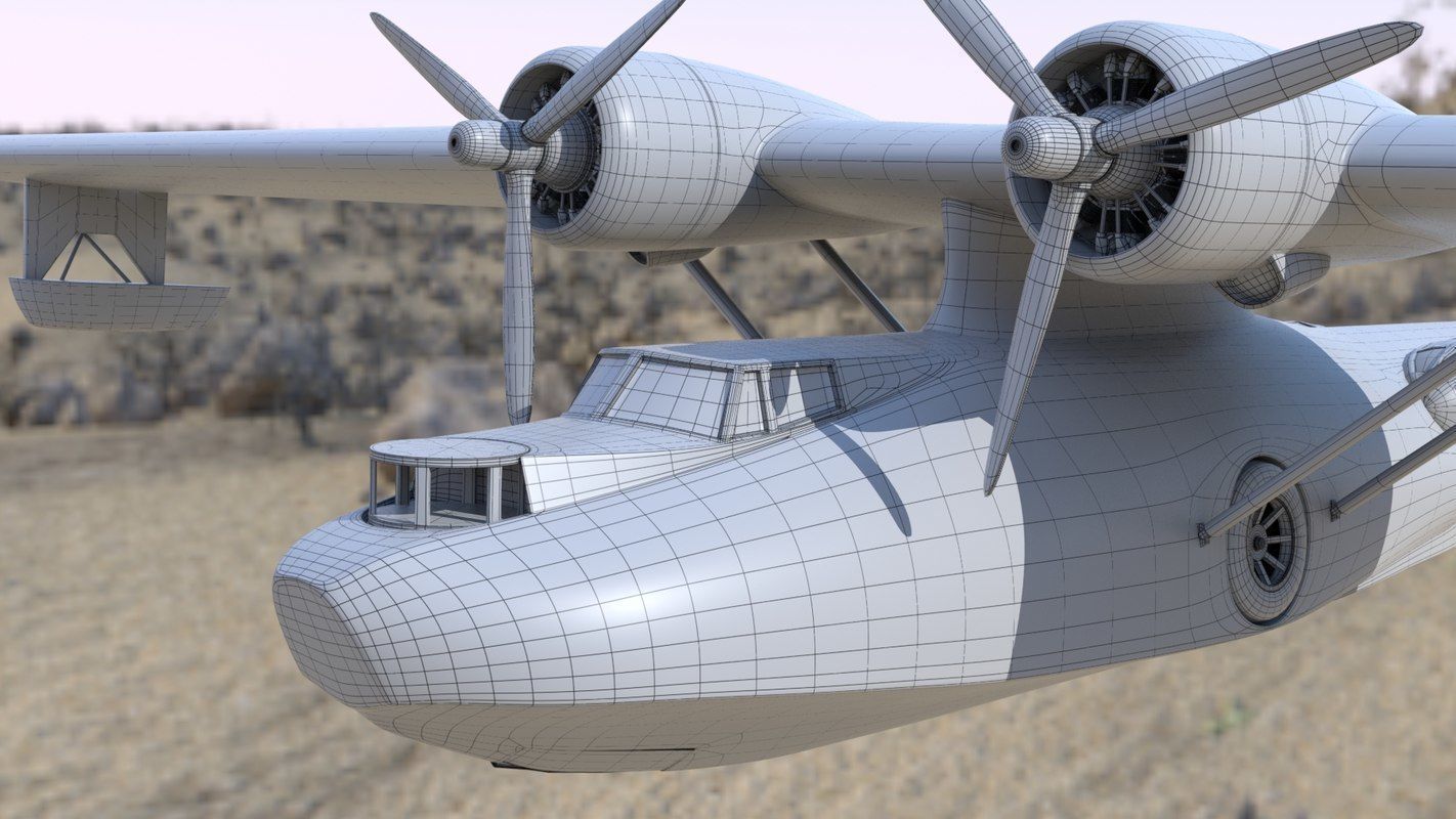 Flying Model Pby Consolidated PBY Catalina Flying Boat 3D model | CGTrader