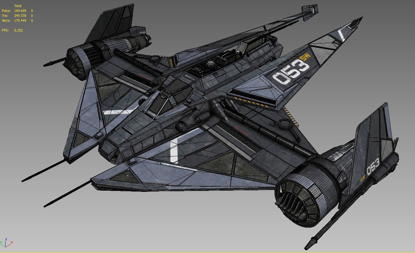 Space Fighter 3D model | CGTrader