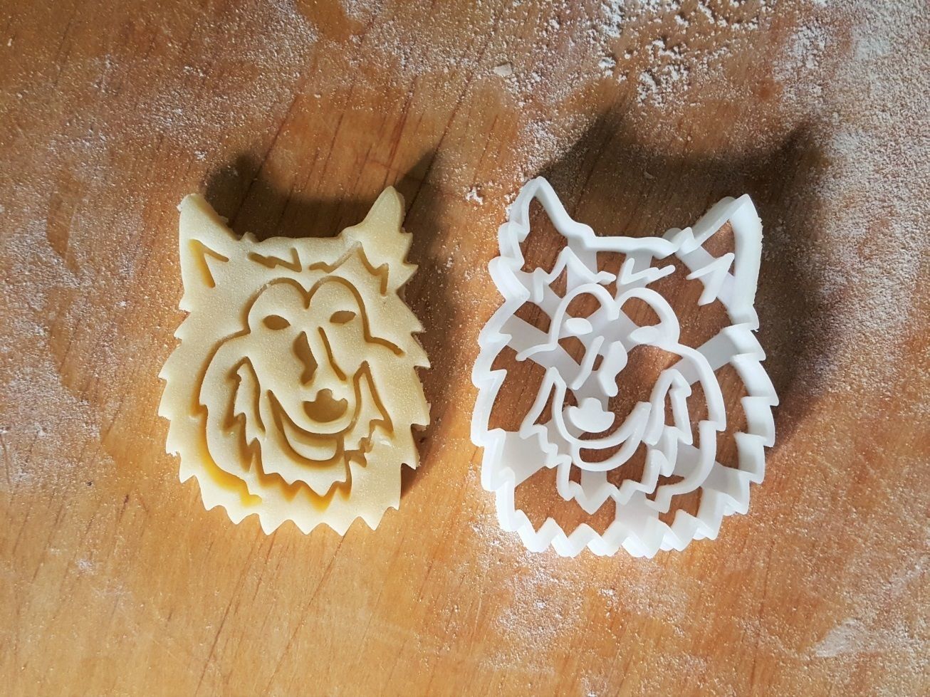 Collie dog cookie cutter version 2