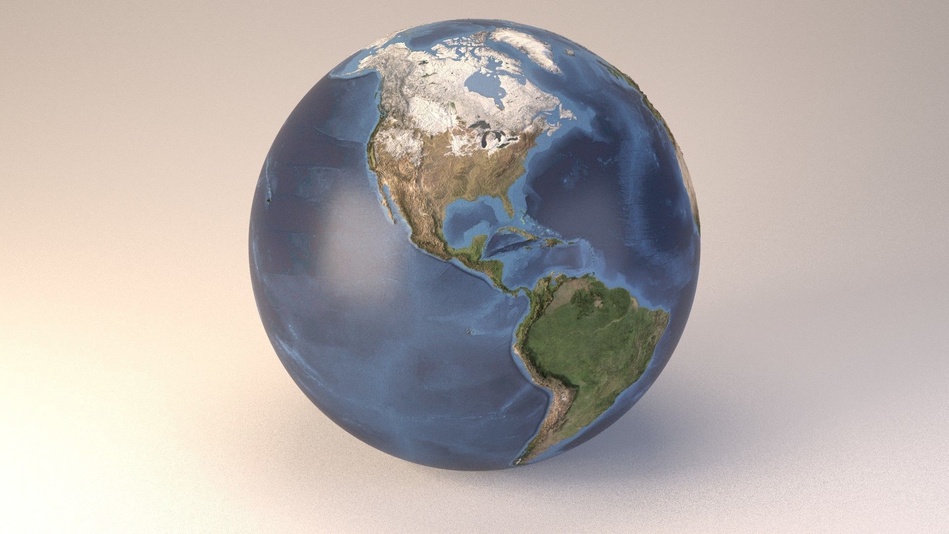 Earth globe embossed 3D model | CGTrader