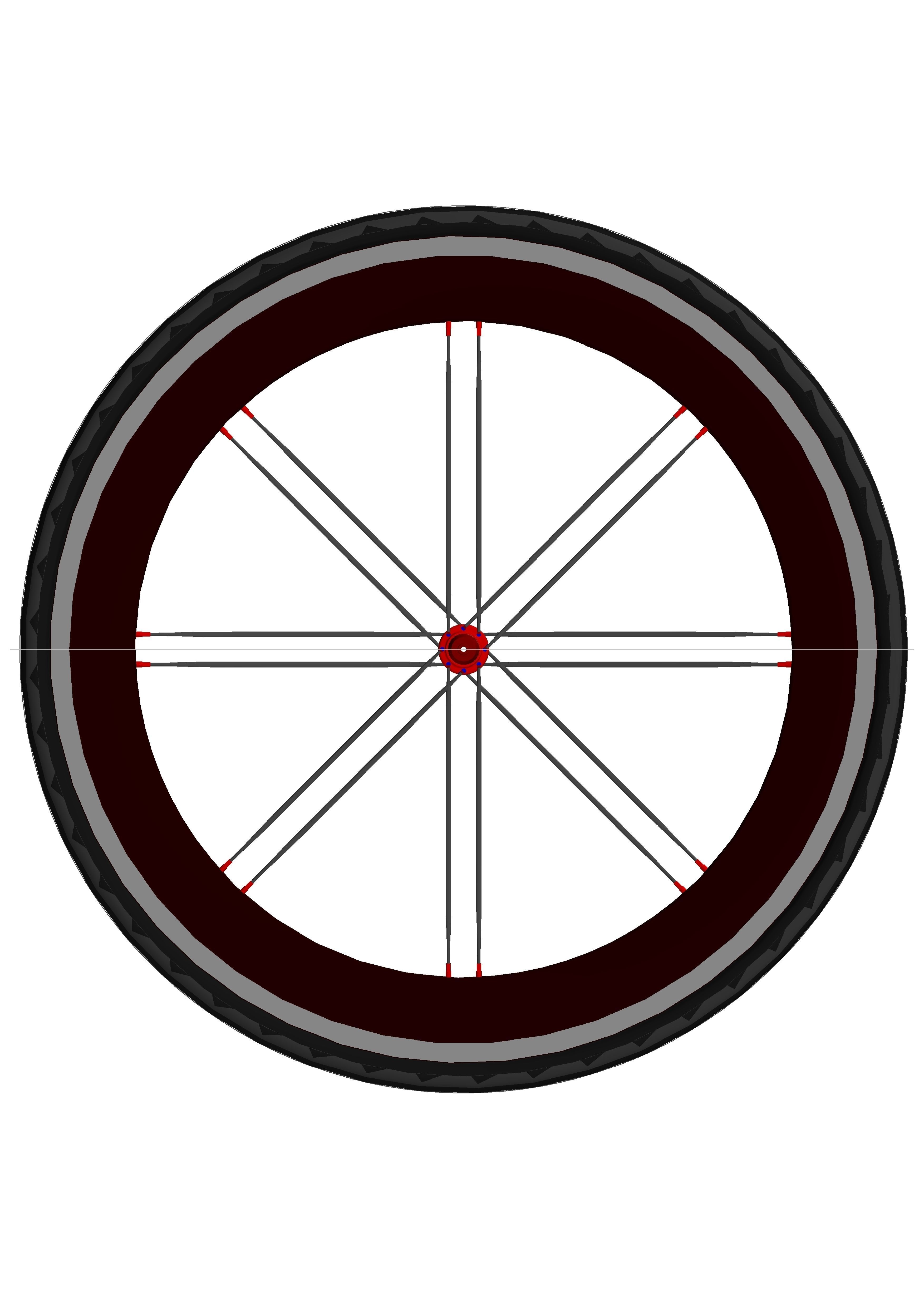 Road Bike Wheel Aero ALU free 3D model CGTrader