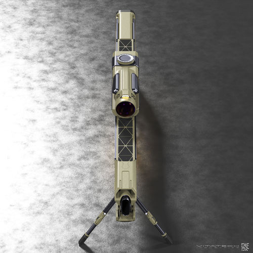 Concept Sci-fi laser rifle free 3D model | CGTrader