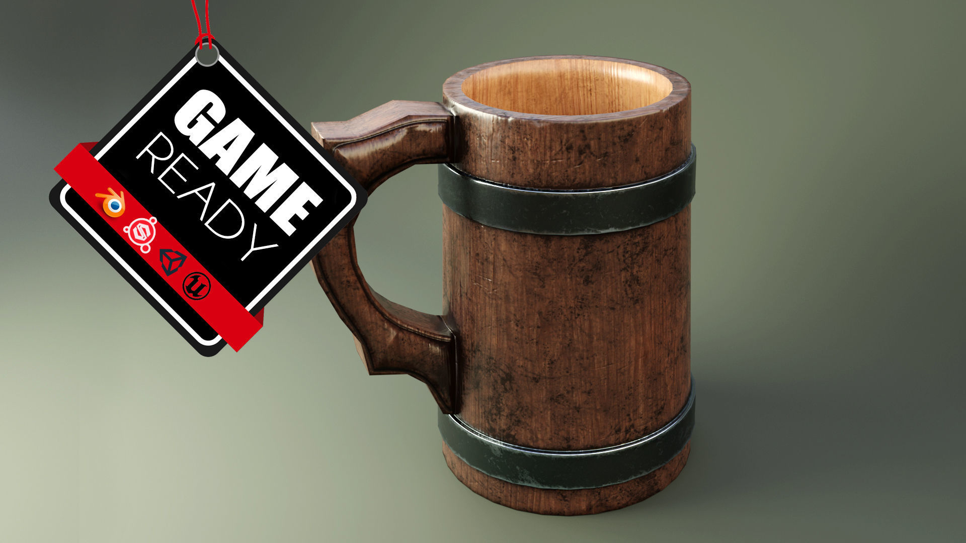 3d Model Medieval Mug Cgtrader