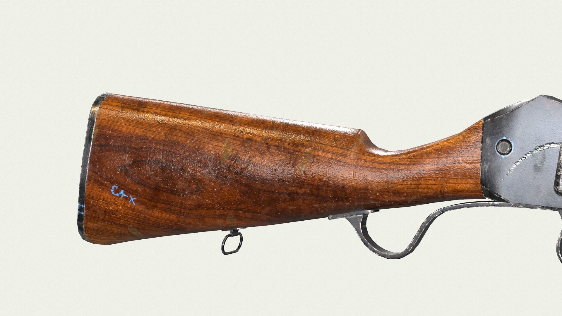 3D model martini henry grenade launcher VR / AR / lowpoly CGTrader