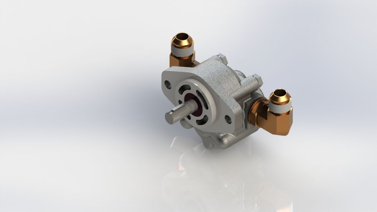 Hydraulic Pump Design Free 3D model