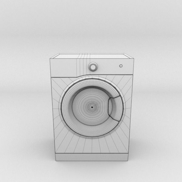 Ariston Washer Hotpoint RST 602 K Blender Cycles 3D model | CGTrader
