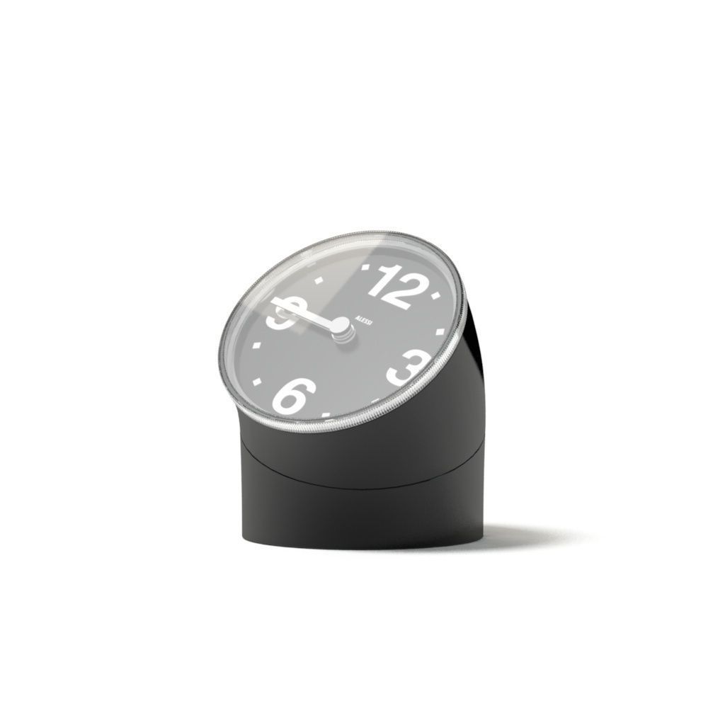 Stolní Hodiny Alessi Cronotime Black