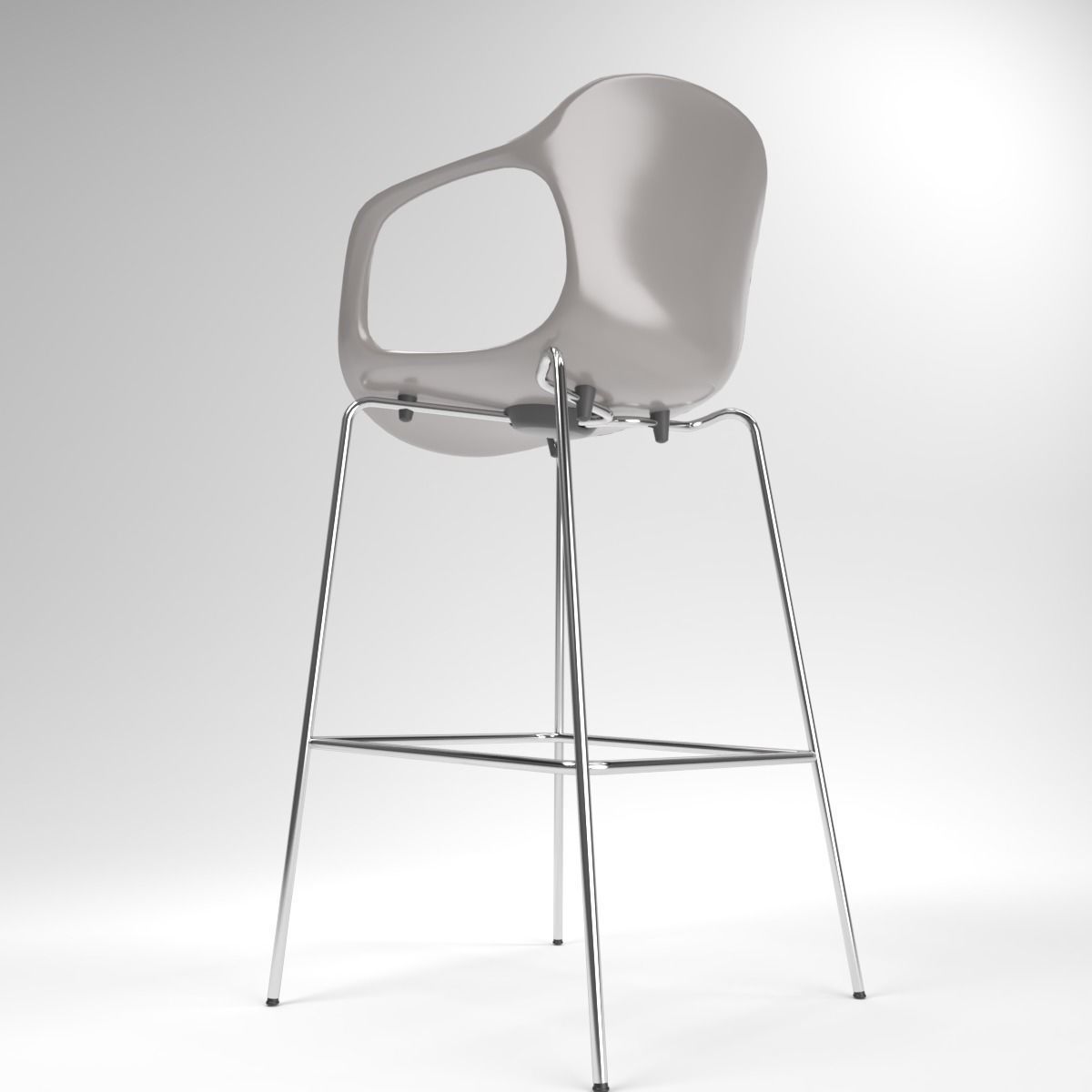 Fritzhansen Nap KS69 bar stool Chair Blender Cycles 3D model CGTrader