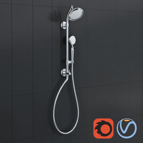 Shower column kit from the KOHLER HydroRailS 3D model CGTrader
