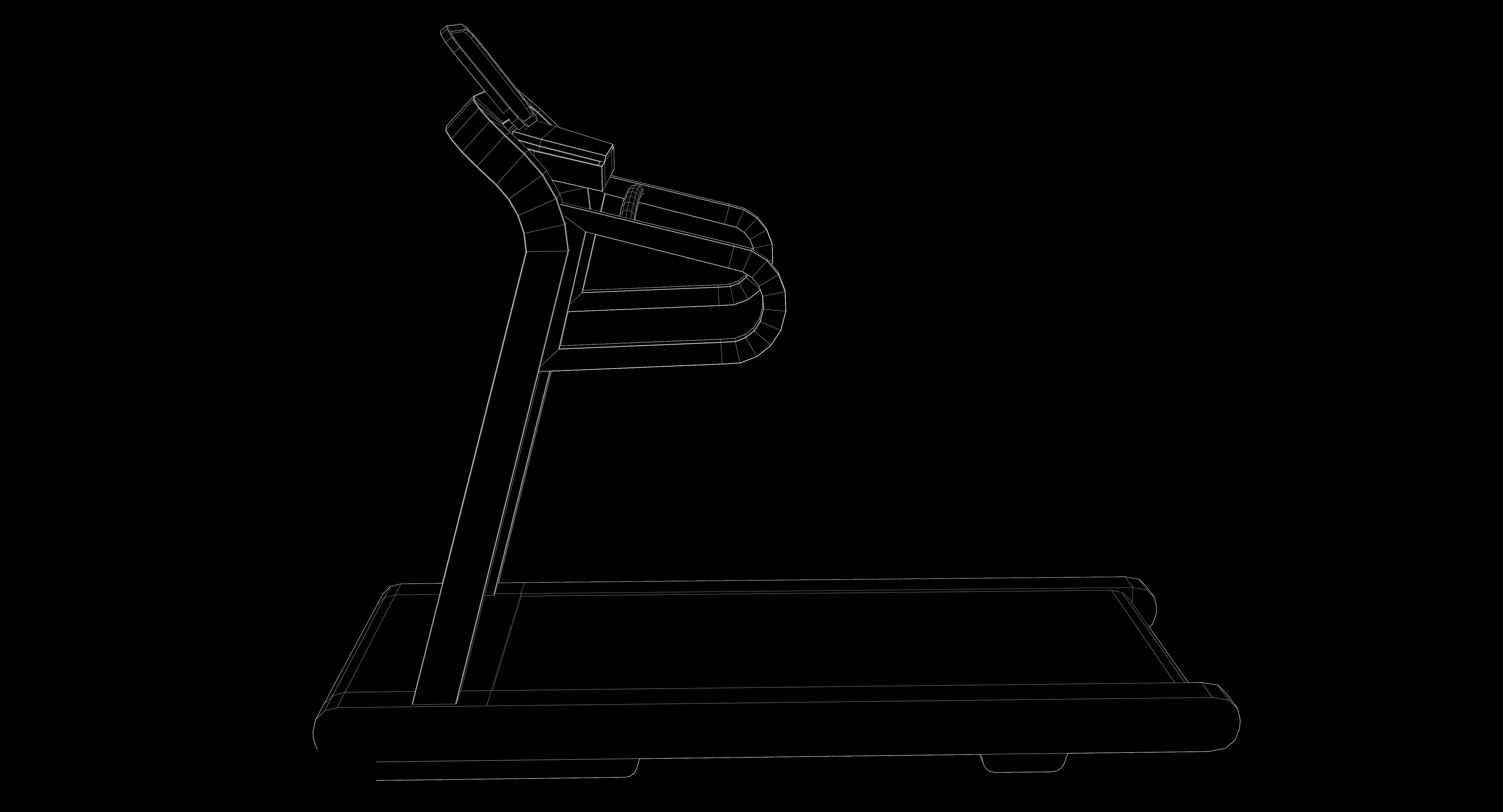 Gym Treadmill LowPoly 3D model CGTrader