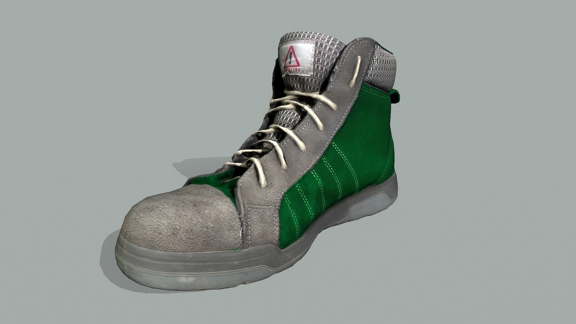 Boot 3D model low poly Low-poly 3D model