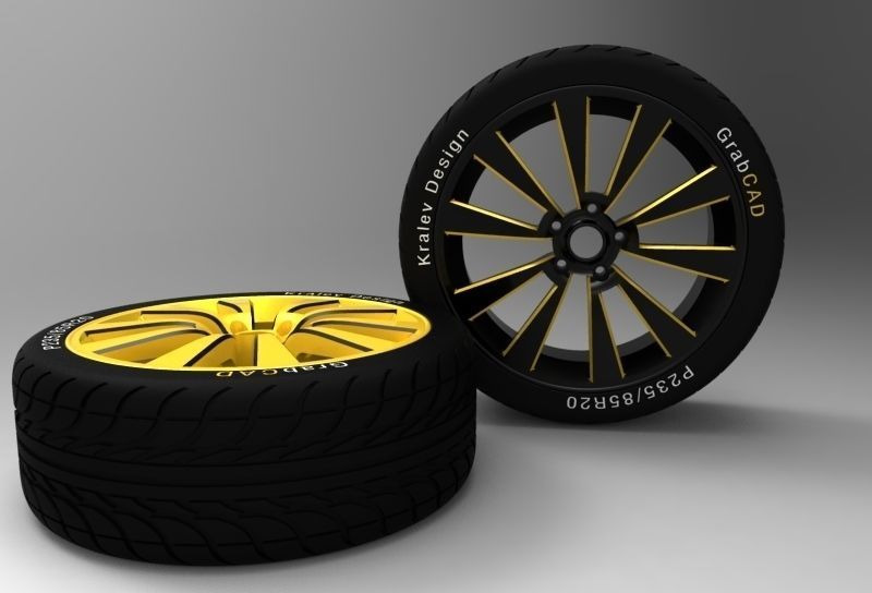 Alloy Wheel and Tire - Concept
