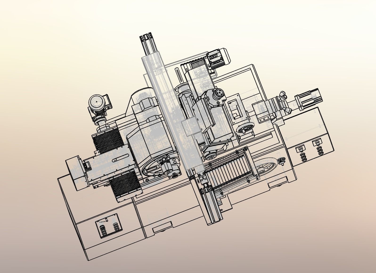 Automatic loading of centerless grinding machine 3D model CGTrader
