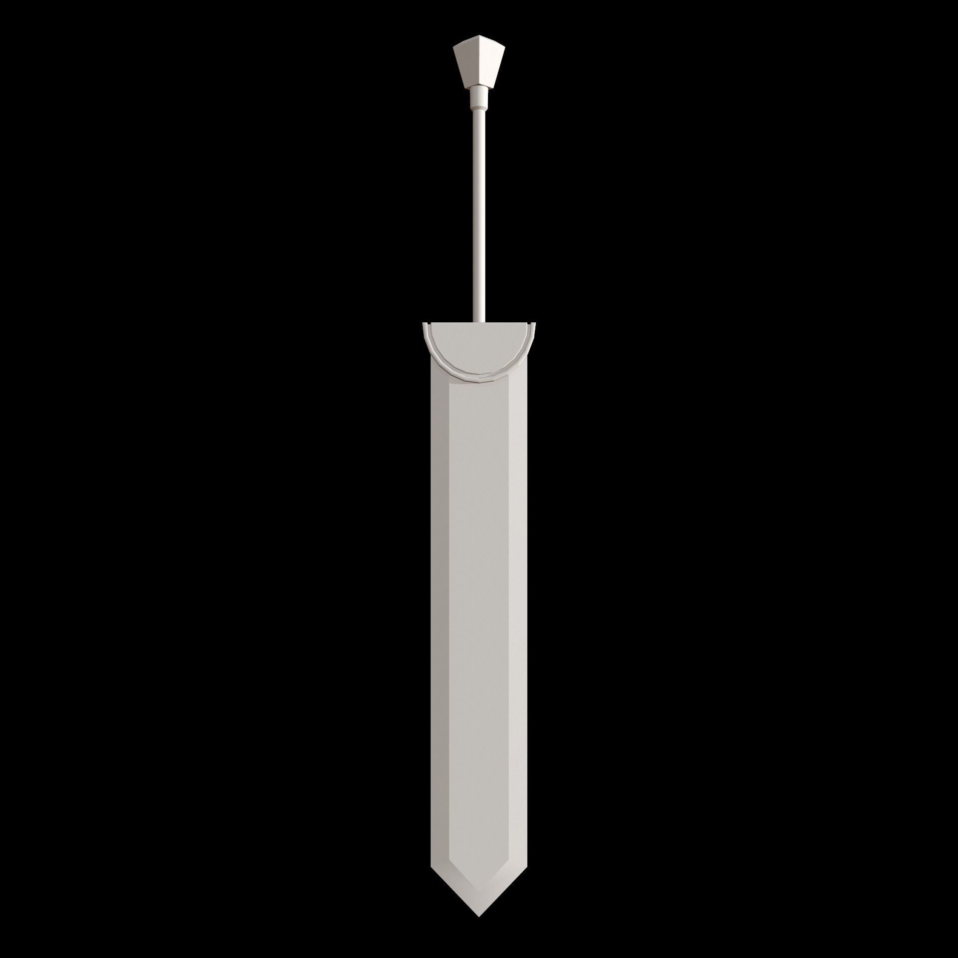 HIE Clean Sword N3 Low-poly  3D model