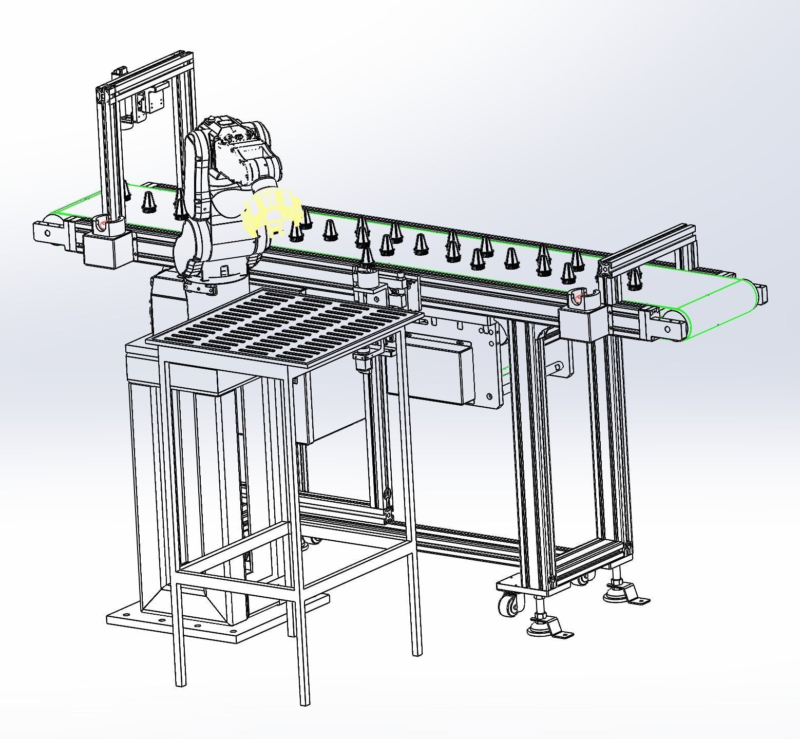 Automatic loading and unloading machine 3D model | CGTrader