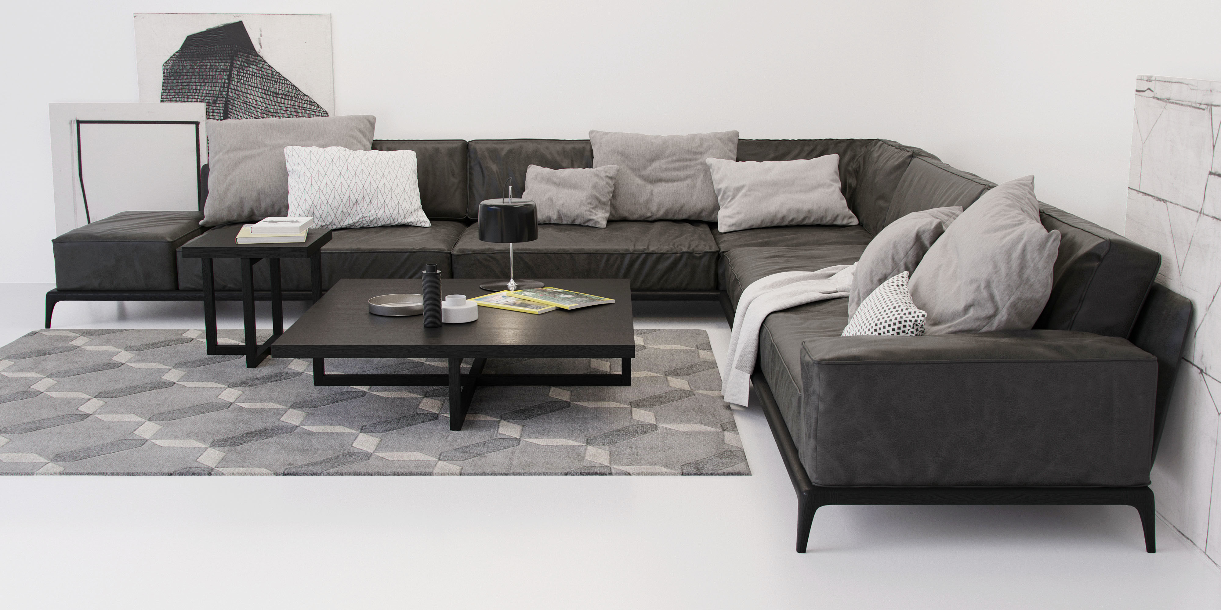 Model Poliform Park Sofa Oluce Cgtrader Poliform Park Sofa Model Max Obj Mtl 2