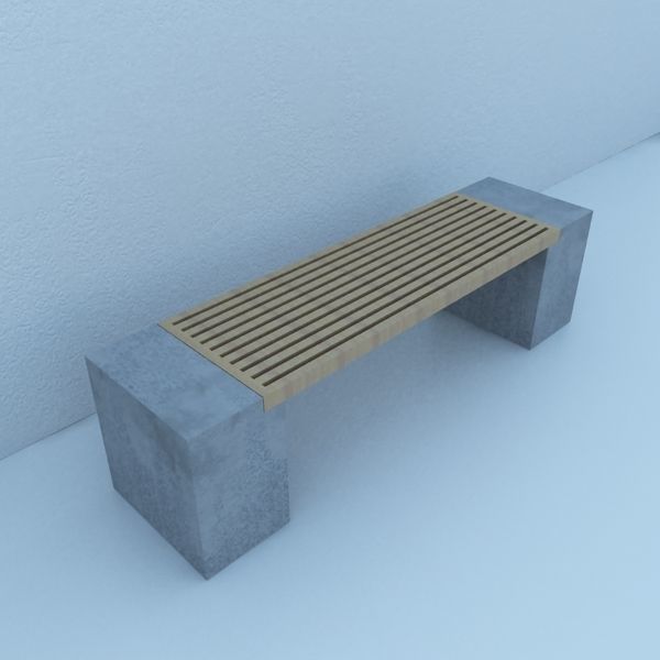 Street Bench Modern