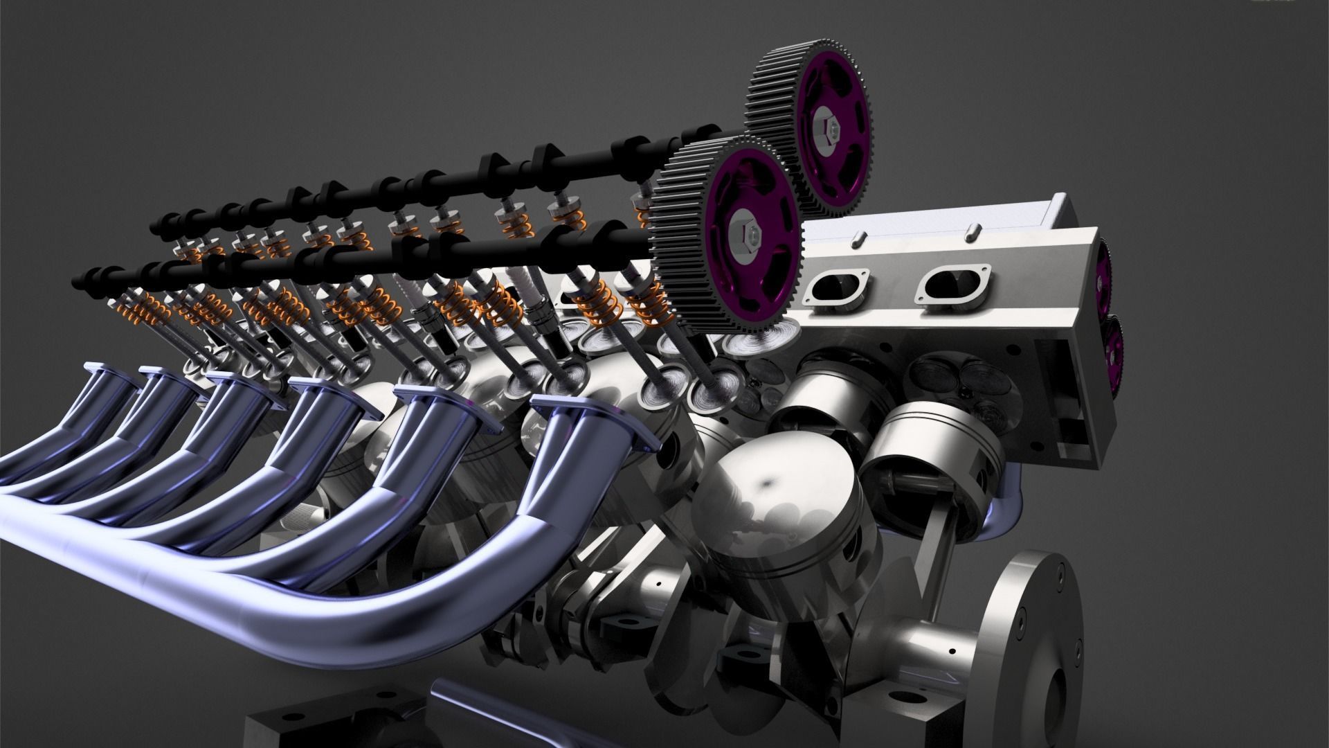 V12 Car Engine 3D model | CGTrader