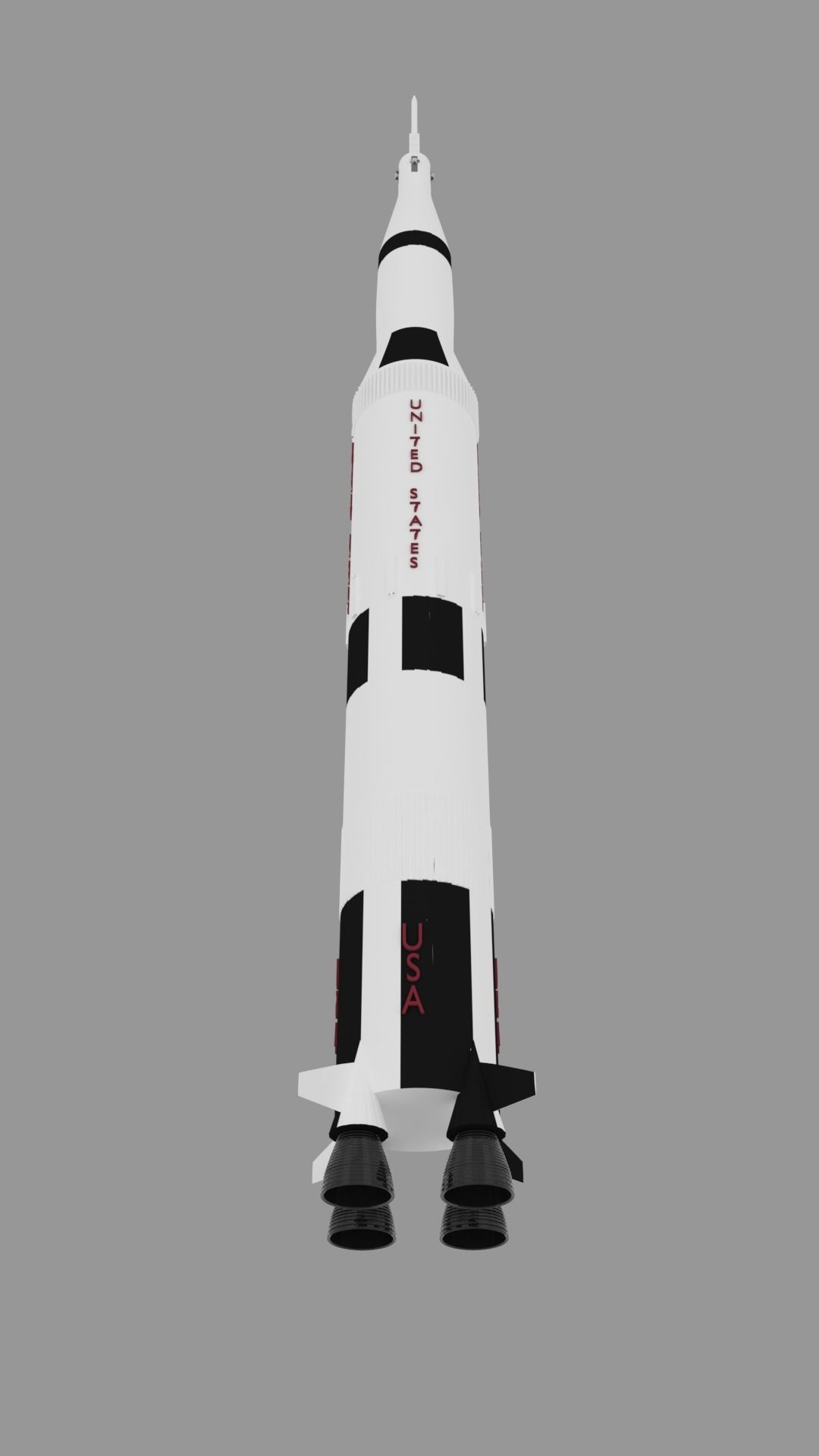 Saturn V Rocket 3d Model