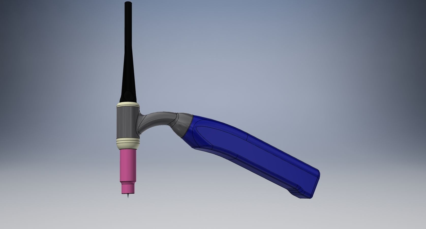 Welding torch TIG WP26 3D model CGTrader