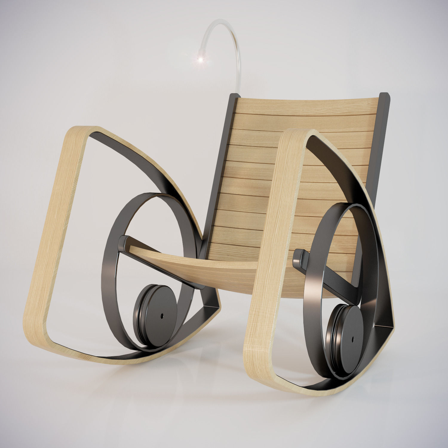3D rocking chair lucky CGTrader